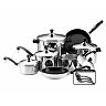 Farberware 15-pc. Nonstick Stainless Steel Cookware Set