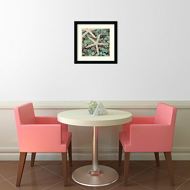 ''Aquatic I'' Starfish Framed Wall Art