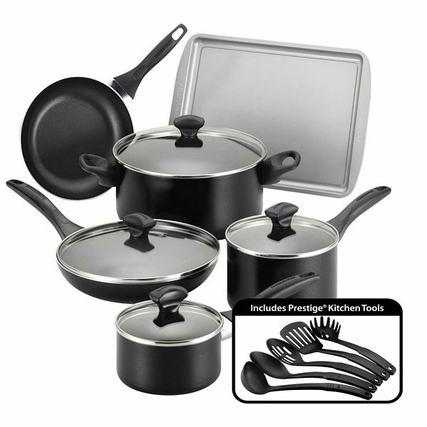 Farberware Reliance 2qt Aluminum Nonstick Covered Saucepan - Black