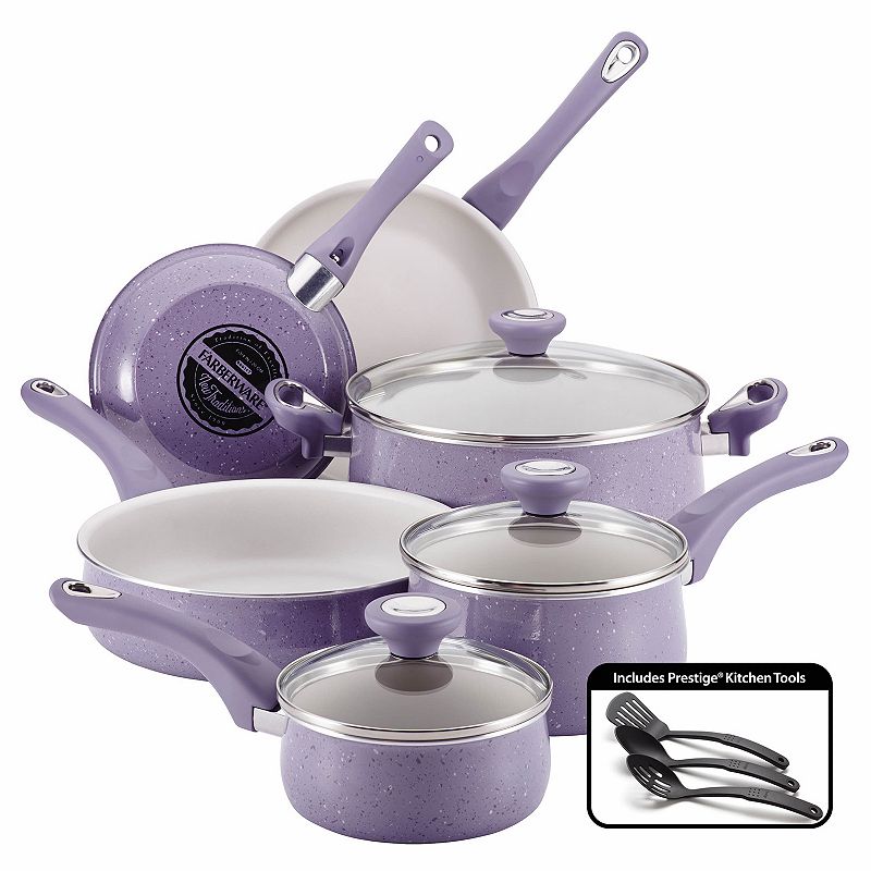 Farberware - New Traditions 12-piece Cookware Set - Lavender