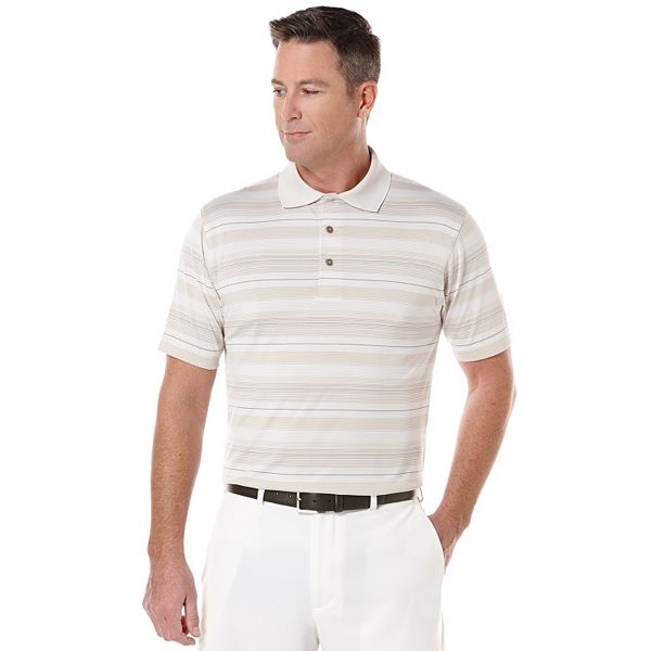 Big & Tall Grand Slam Classic-Fit Energy Striped Performance Golf Polo
