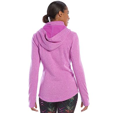 Women's FILA SPORT® Fleece Quarter-Zip Running Hoodie