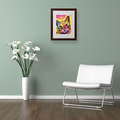 "Tilt Cat" Framed Canvas Wall Art