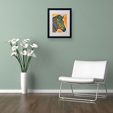 "Zebra" Framed Canvas Wall Art