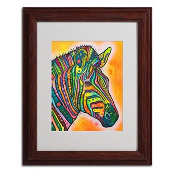 "Zebra" Framed Canvas Wall Art