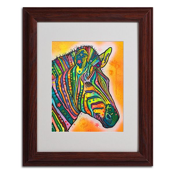 "Zebra" Framed Canvas Wall Art