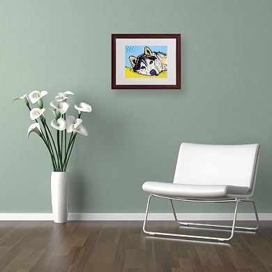 11'' x 14'' ''Siberian Husky II'' Framed Canvas Wall Art