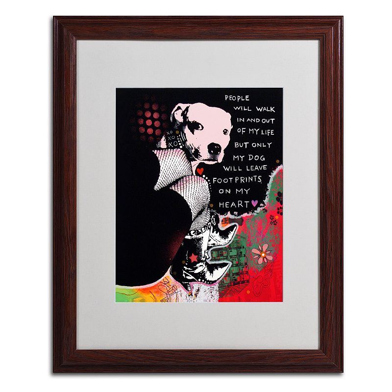 20 x 16 Girls Best Friend Framed Canvas Wall Art, Brown, 16X20