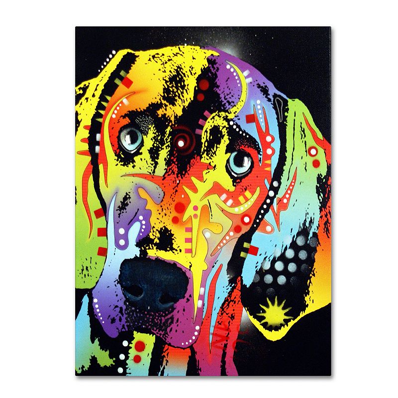 14 x 19 Weimaraner Dog Canvas Wall Art, Multicolor