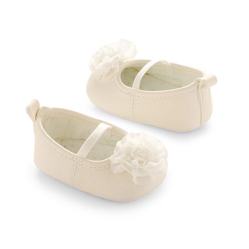 Carter S Chiffon Flower Mary Jane Crib Shoes Baby