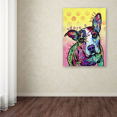 14'' x 19'' ''Adoreabull'' Dog Canvas Wall Art