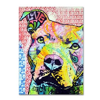 32'' x 26'' ''Thoughtful Pitbull II'' Canvas Wall Art