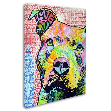 32'' x 26'' ''Thoughtful Pitbull II'' Canvas Wall Art