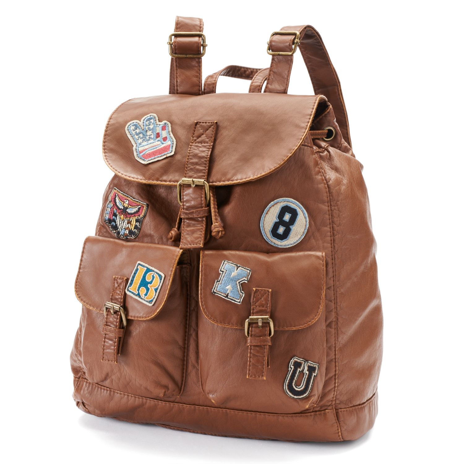 kohls leather backpack