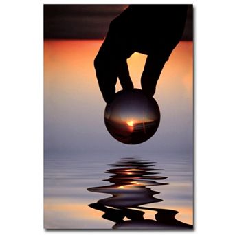 32'' x 22'' ''The World In His Hands'' Canvas Wall Art