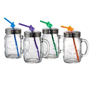 Artland Oasis 4-pc. Glass Mason Jar Set