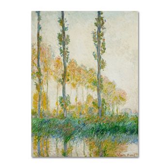 19'' x 14'' ''The Three Trees Autumn'' Canvas Wall Art by Claude Monet