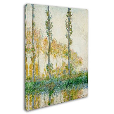 19'' x 14'' ''The Three Trees Autumn'' Canvas Wall Art by Claude Monet