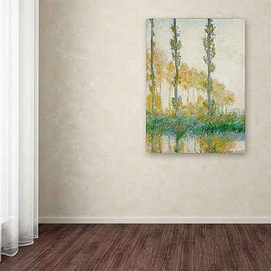 19'' x 14'' ''The Three Trees Autumn'' Canvas Wall Art by Claude Monet