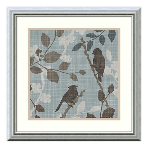 ”A Sparrow’s Garden II” Bird Framed Wall Art