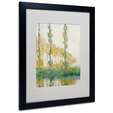 ''The Three Trees Autumn'' Framed Canvas Wall Art by Claude Monet