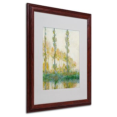 ''The Three Trees Autumn'' Framed Canvas Wall Art by Claude Monet