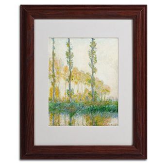 ''The Three Trees Autumn'' Framed Canvas Wall Art by Claude Monet