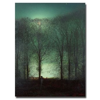 32'' x 26'' ''Figure in the Moonlight'' Canvas Wall Art