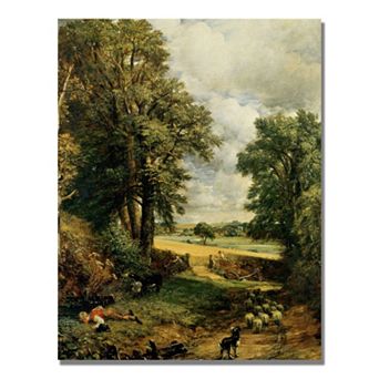 24'' x 32'' ''The Cornfield'' Canvas Wall Art by John Constable