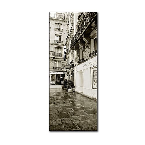 36” x 12” ”Hotel in Paris” Canvas Wall Art