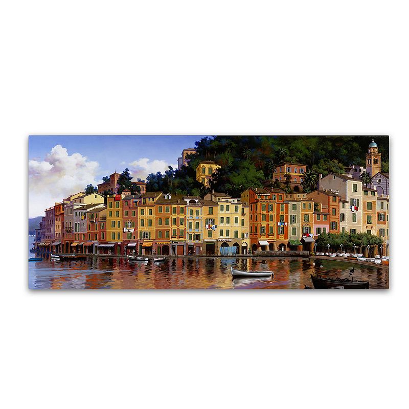16 x 32 Portofino Canvas Wall Art, Multicolor