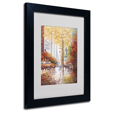 14'' x 11'' ''French Street Scene II'' Framed Canvas Wall Art