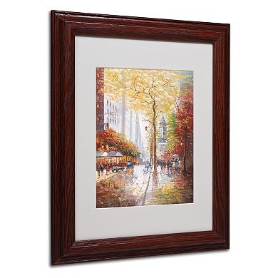 14'' x 11'' ''French Street Scene II'' Framed Canvas Wall Art