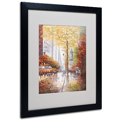 20'' x 16'' ''French Street Scene II'' Framed Canvas Wall Art