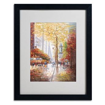 20'' x 16'' ''French Street Scene II'' Framed Canvas Wall Art