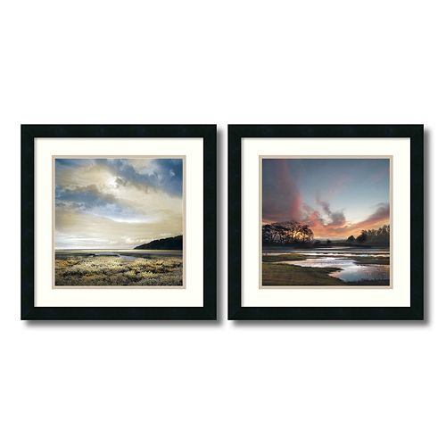 ”Beyond the Sun” Beach 2-piece Framed Wall Art Set