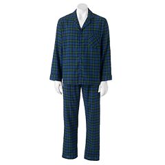 Hanes Men's 100% Cotton Flannel Plaid Pajama Top and Pant Set : :  Clothing, Shoes & Accessories