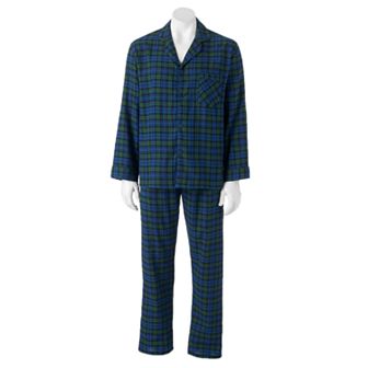 Big & Tall Hanes® Plaid Flannel Pajama Set