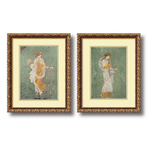 'Primavera and Diana'' 2-piece Framed Wall Art Set