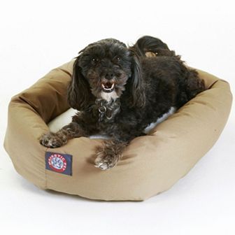 Majestic Pet Two Tone Bagel Pet Bed - 19'' x 24''