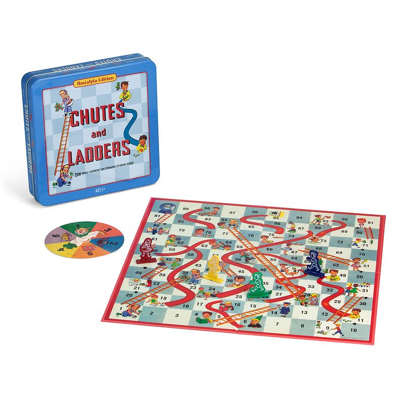 Chutes and Ladders Nostalgia Tin by Hasbro, Multicolor
