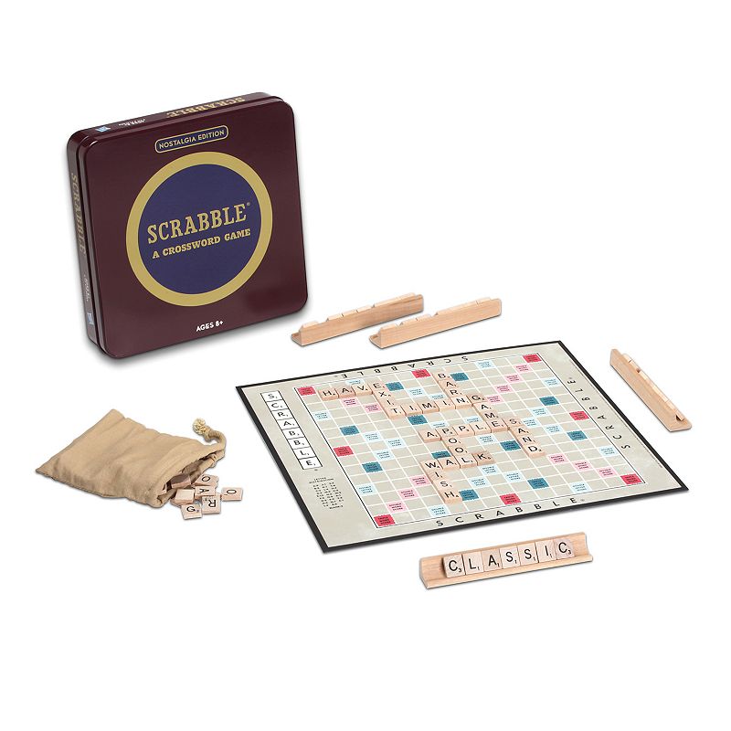 Winning Solutions Scrabble Tin Board Game Nostalgia Edition