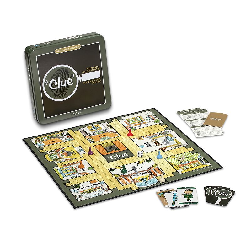 Clue Nostalgia Tin by Hasbro, Multicolor