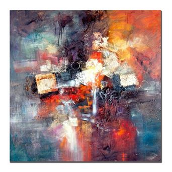35'' x 35'' ''Cube Abstract III'' Canvas Wall Art