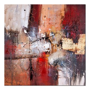 35'' x 35'' ''Cube Abstract V'' Canvas Wall Art