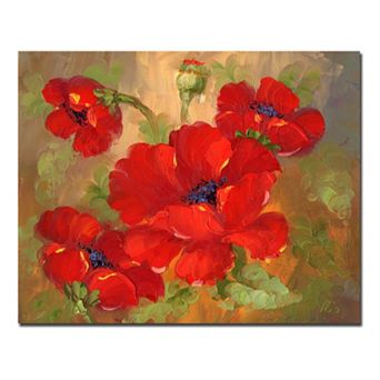 30'' x 47'' ''Poppies'' Canvas Wall Art