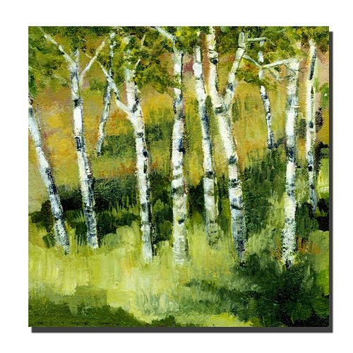 24” x 24” ”Birch Trees” Canvas Wall Art by Michelle Calkins