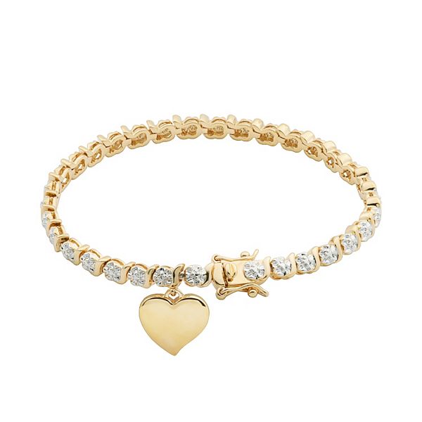 Luisaviaroma Men Accessories Jewelry Bracelets Heart Tennis Bracelet 