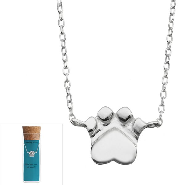 Kohl's paw print store necklace