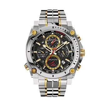 Bulova Men's Precisionist Two Tone Stainless Steel Chronograph Watch - 98B228